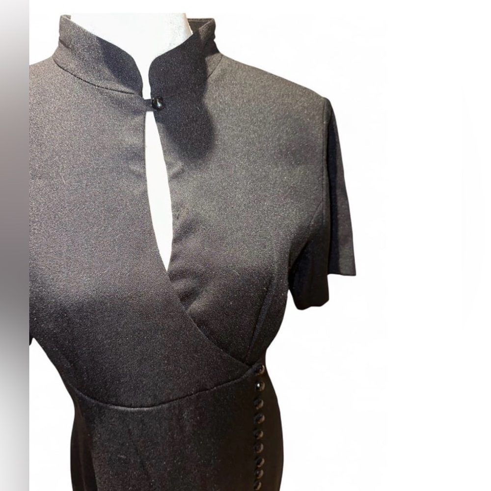 Vintage 90s Black Sheath Dress by Styleworks - Picture 6 of 16